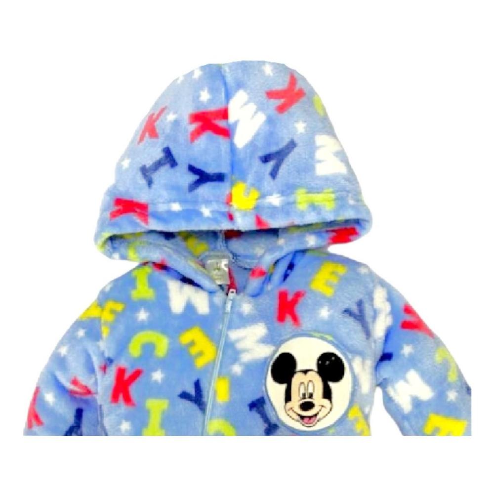 Foto 3 pulgar | Mameluco Disney Mickey Mouse Estampada Siluetas Con Gorro Color Azul