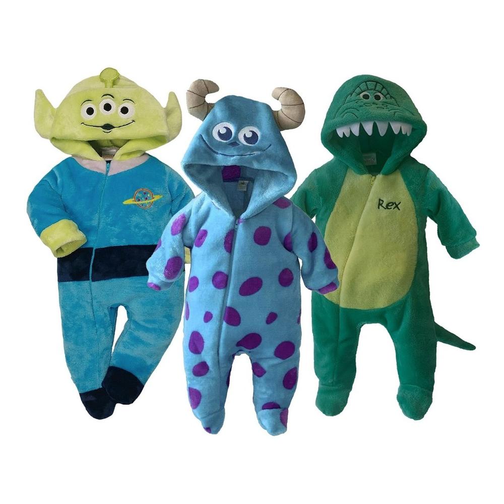 Mamelucos para Bebé Disney Alien, Sulley, Rex 3 Piezas