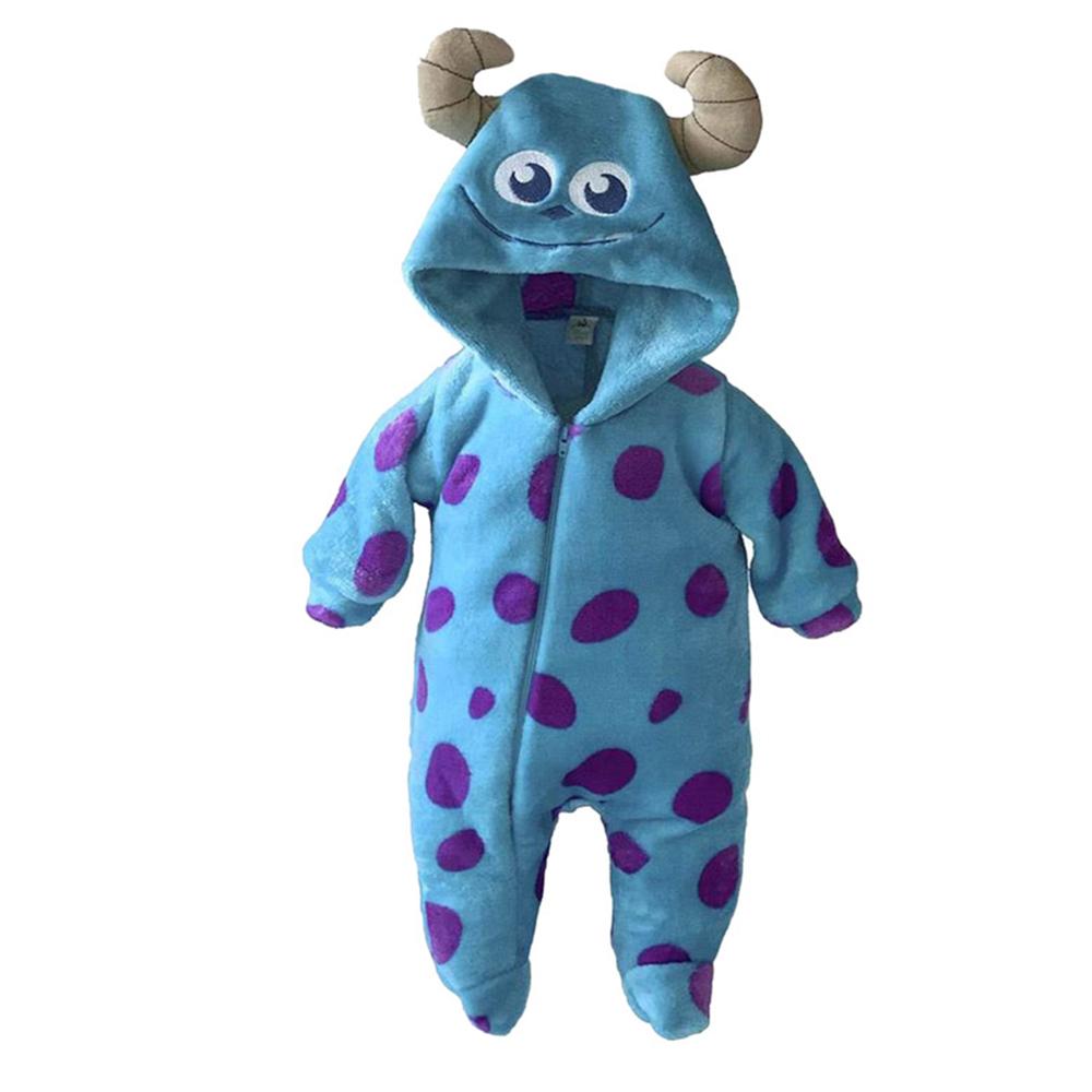 Mameluco Disney Sulley Azul con Gorro Bordado para Bebés