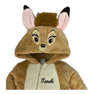 Foto 3 | Mameluco con Gorro Bordado Disney Bambi Beige