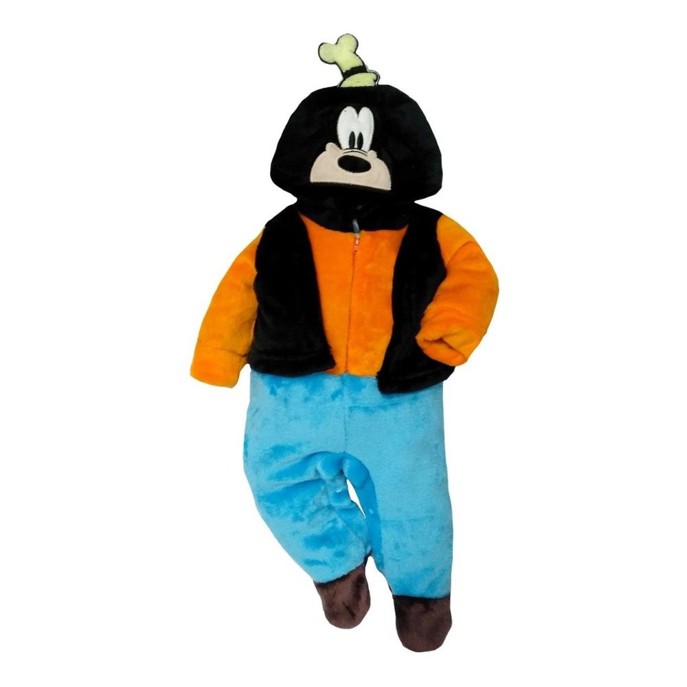 Foto 2 pulgar | Mameluco con Gorro Bordado Disney Goofy Azul