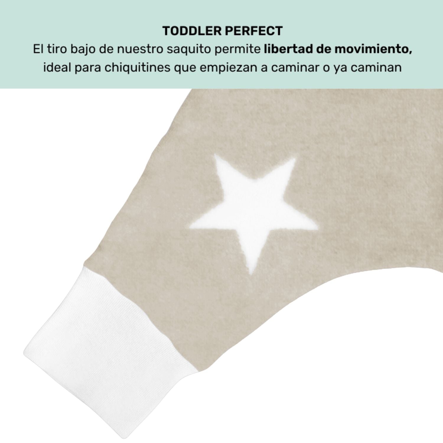 Foto 4 pulgar | Nap Saquito Para Dormir Para Bebés Con Abertura Para Pies - Estrellas Beige