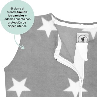 Foto 3 | Nap Saquito Para Dormir Para Bebés Con Abertura Para Pies - Estrellas Oxford