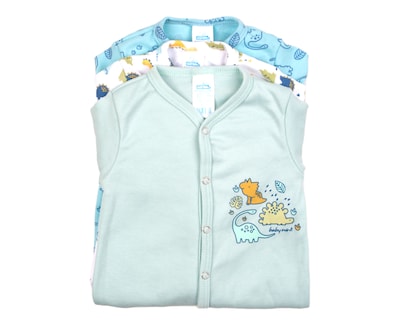 Foto 3 | Set De Mamelucos Con Pies Baby Mink (3 Piezas) Azul