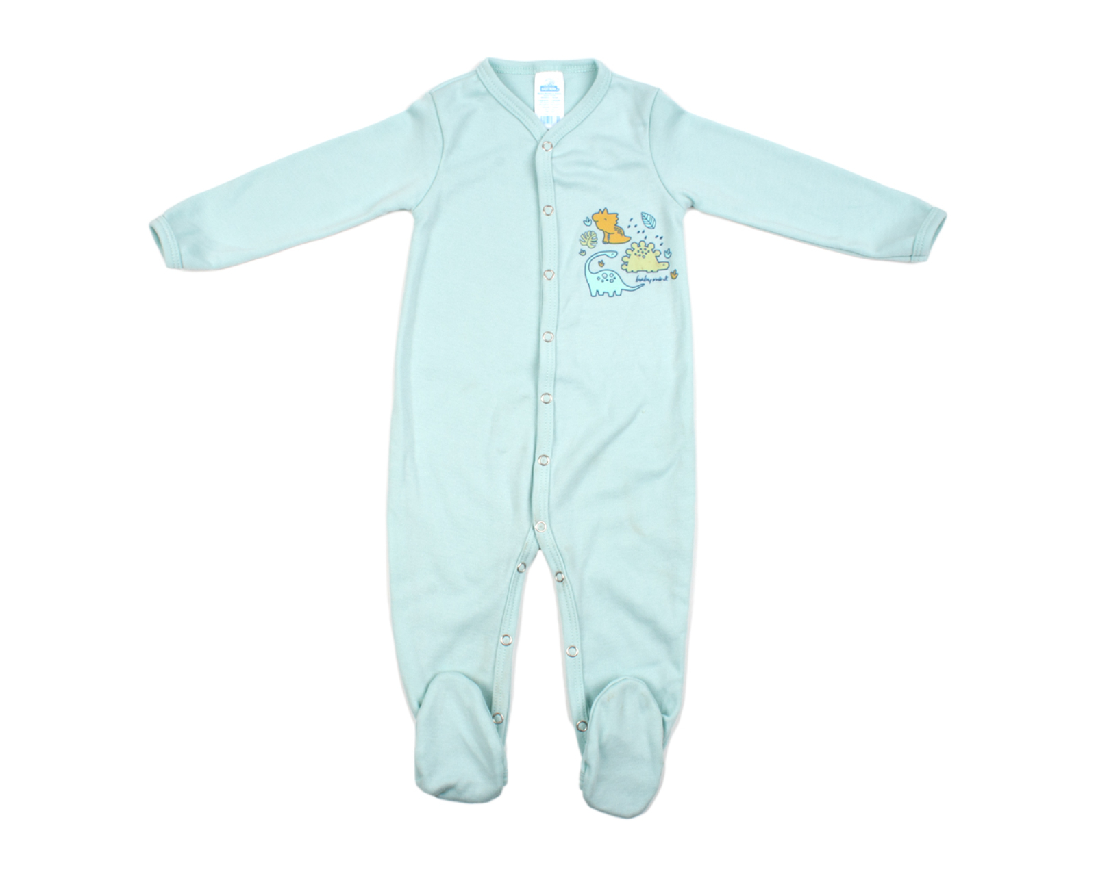 Foto 5 pulgar | Set De Mamelucos Con Pies Baby Mink (3 Piezas) Azul