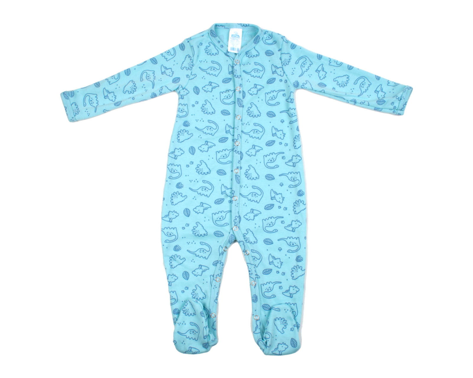 Foto 6 | Set De Mamelucos Con Pies Baby Mink (3 Piezas) Azul