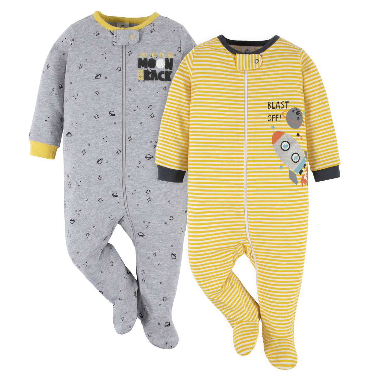 Foto 1 | Mameluco Gerber Pack 2 Algodón Suave Bebé Ropa Dormir