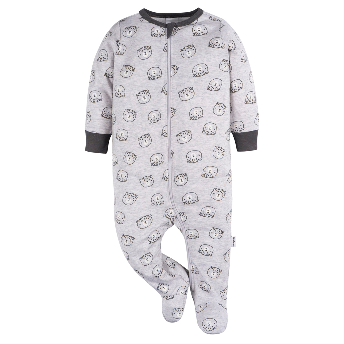 Foto 2 pulgar | Mameluco Gerber Essentials Gris Bebé Algodón Ropa Dormir