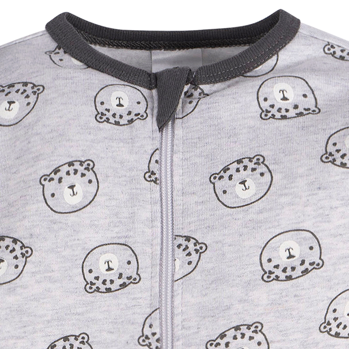 Foto 4 pulgar | Mameluco Gerber Essentials Gris Bebé Algodón Ropa Dormir