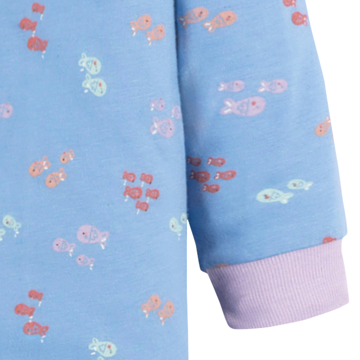 Foto 4 pulgar | Mameluco Gerber Essentials Azul Bebé Peces Agldón Ropa