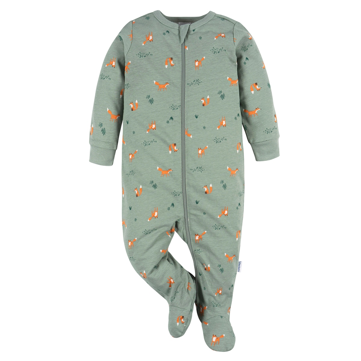 Mameluco Gerber Eseentials Bebé Algodón Body Dormir Verde $499