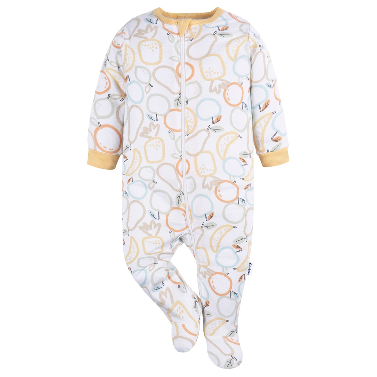 Mameluco Gerber Essentials Blanco Frutas Bebé Algodón Ropa $499