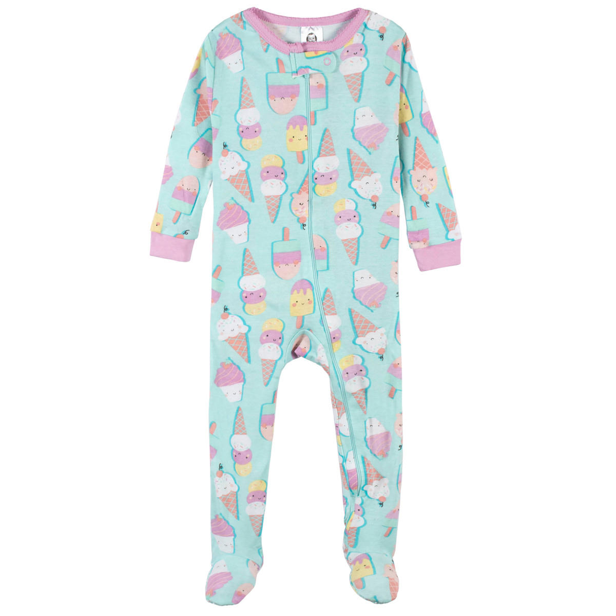 Foto 4 pulgar | Mameluco Gerber Pack 2 Algodón Con Pies Ropa Dormir Bebé