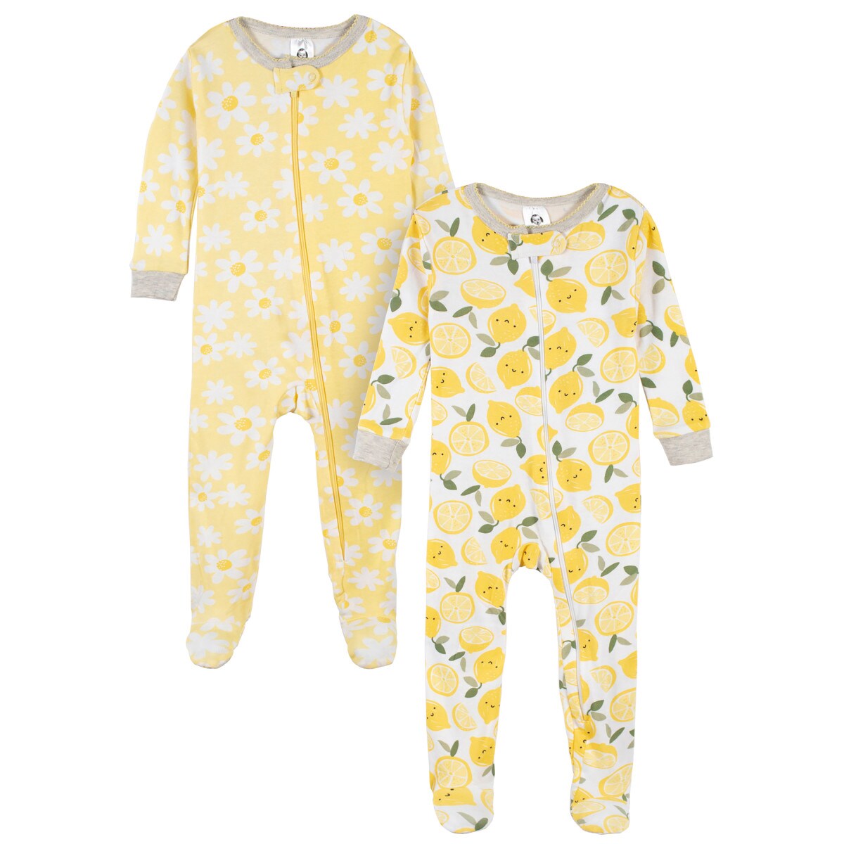 Mameluco Gerber Pack 2 Algodón Con Pies Ropa Dormir Bebé $599