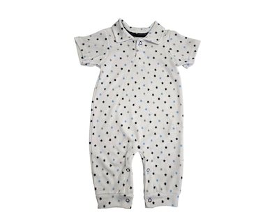 Foto 3 | Conjunto Para Niño Colate Conejo Lineas Azules Cuello Polo