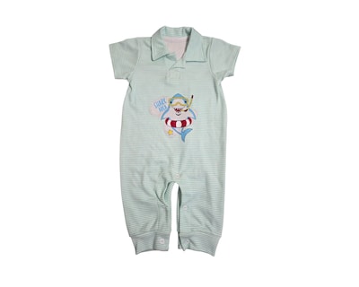 Foto 2 | Conjunto Para Niño Colate Tiburones Verde Cuello Polo