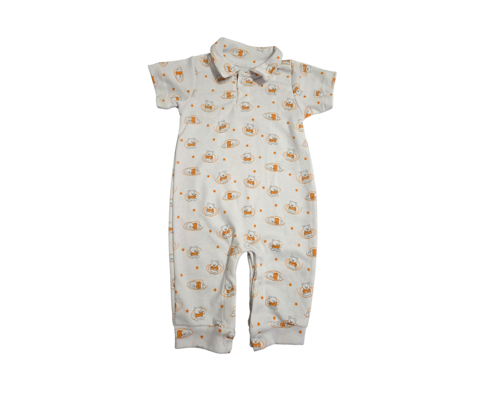 Foto 4 pulgar | Conjunto Para Niño Colate Oso Grafiti Gris Cuello Polo