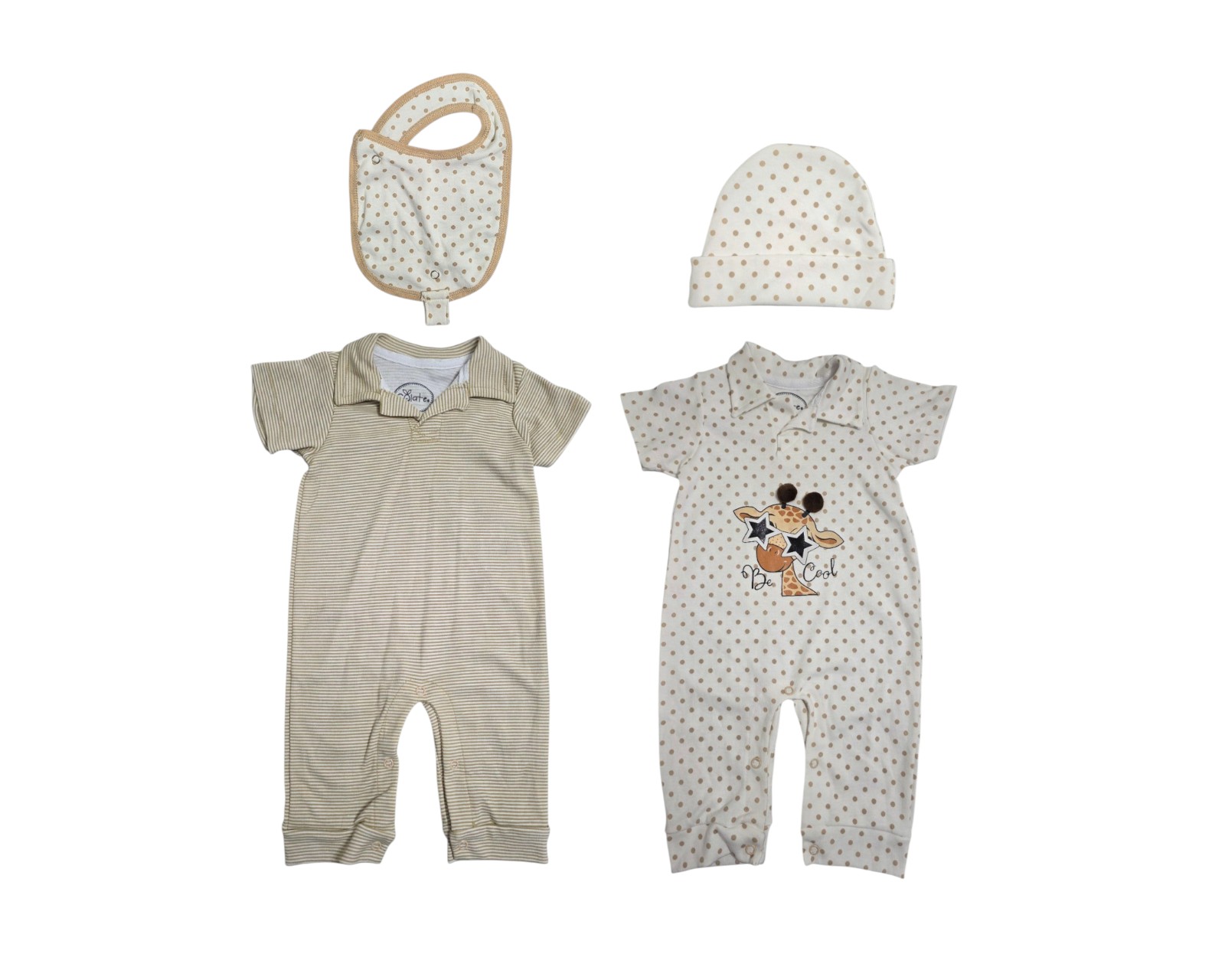 Conjunto Para Niño Colate Jirafa  Amarilllo Cuello Polo