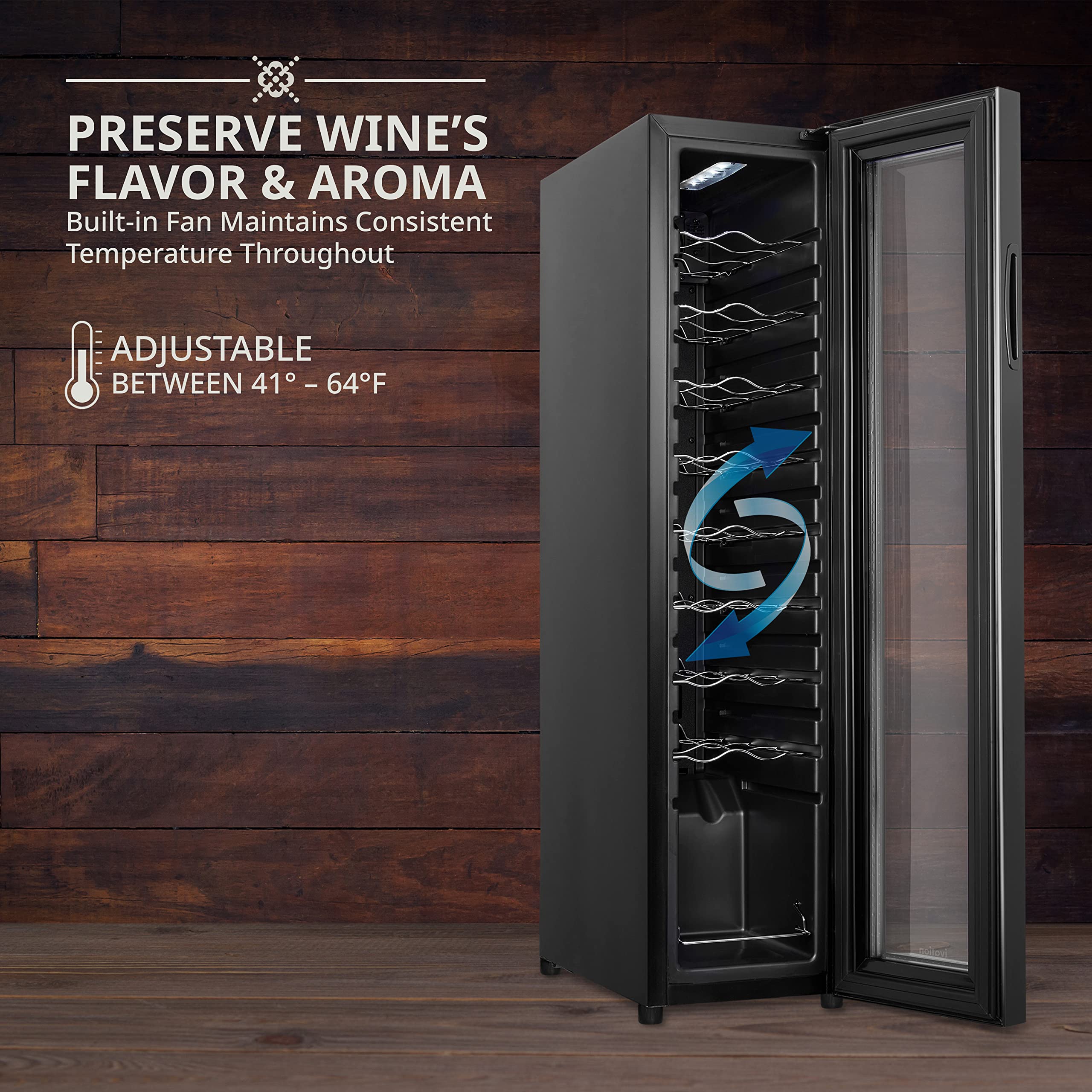 Foto 6 pulgar | Refrigerador De Vino Ivation Para 18 Botellas Con Cierre, 41l-18l - Venta Internacional.