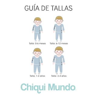 Foto 2 | Pijama Chiqui Mundo Escocia para Bebé Niño