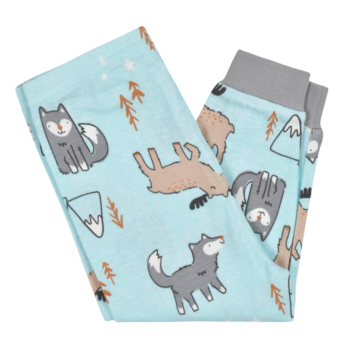 Foto 5 | Kit 2 Pijamas Gerber Azul Gris Bebé Algodón Conjunto Dormir