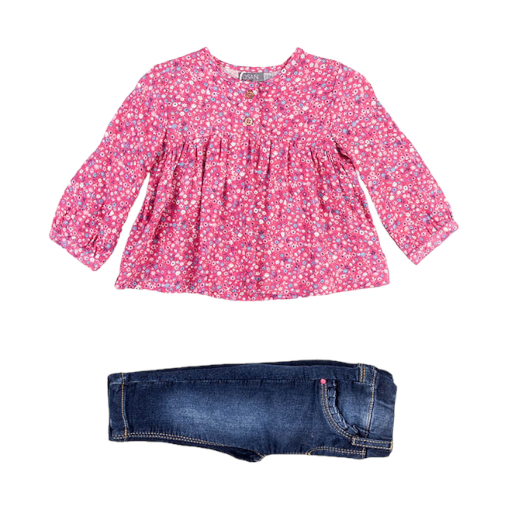 Conjunto de Blusa y Jegging Losan para Bebé Niña