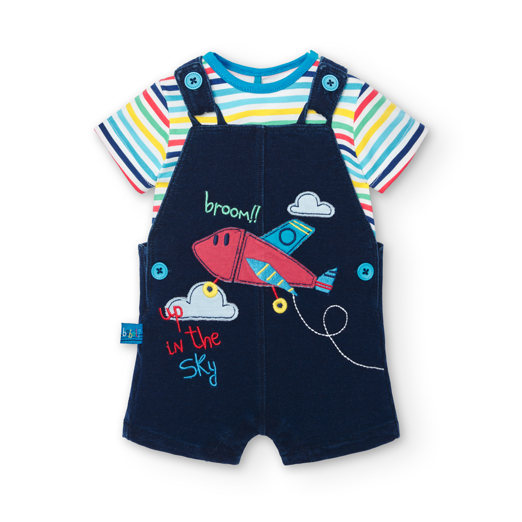 Conjunto de Punto Boboli Azul para Bebé Niño