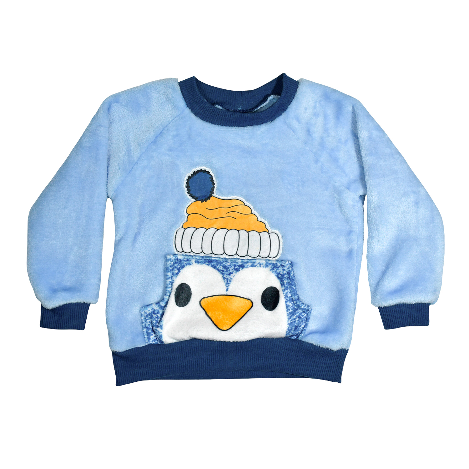 Foto 3 pulgar | Conjunto De Pants Y Sudadera Pingüino Azul Para Bebé
