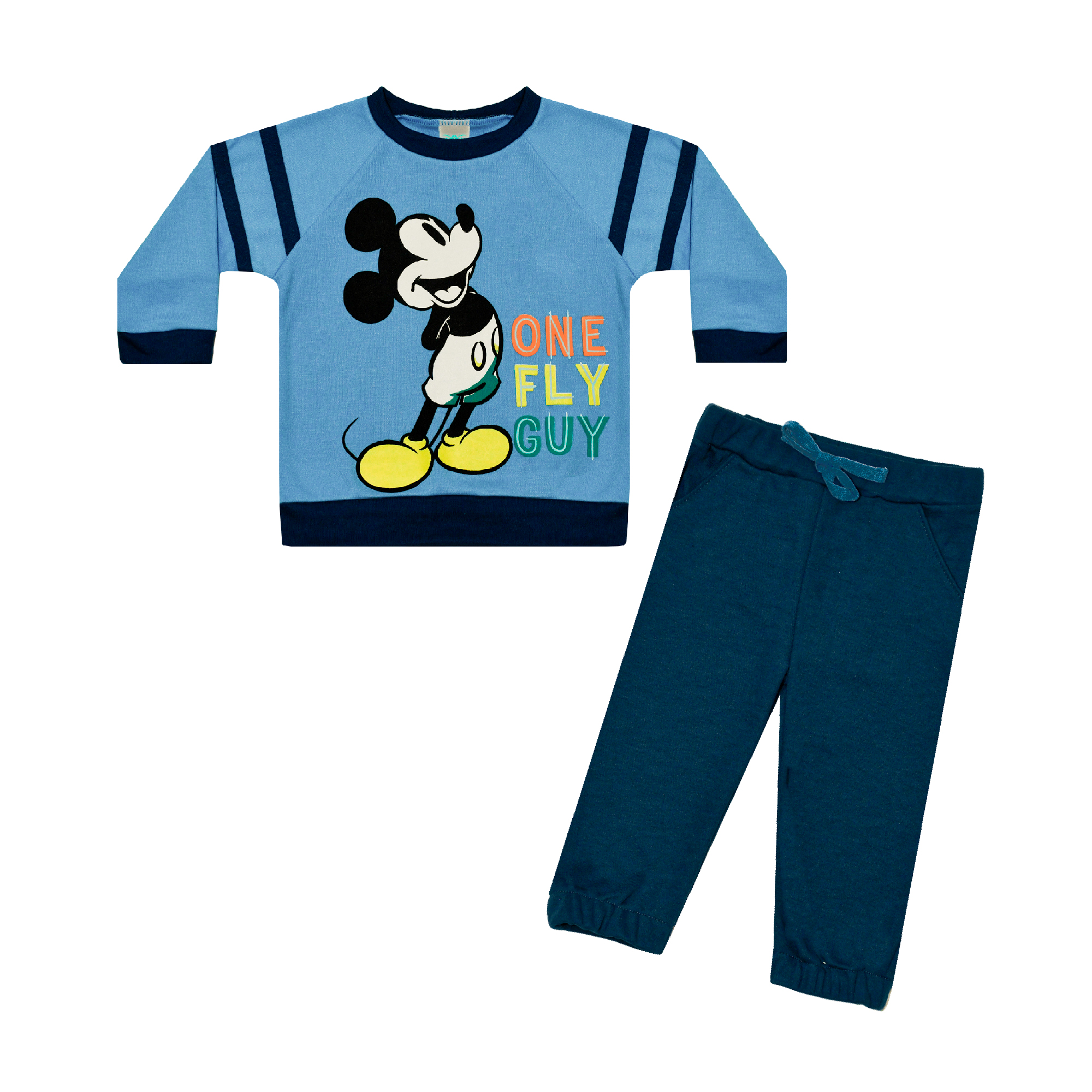 Foto 2 pulgar | Conjunto Bebe Niño Azul Mickey Mouse Disney Only Fly Guy