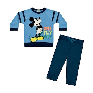 Foto 1 | Conjunto Bebe Niño Azul Mickey Mouse Disney Only Fly Guy