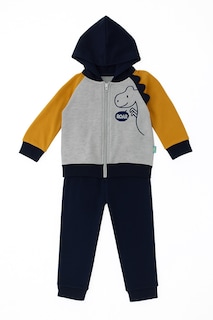 Foto 1 | Conjunto Para Niño Chicos Olé 3632 Gris Cómodo 2 Piezas