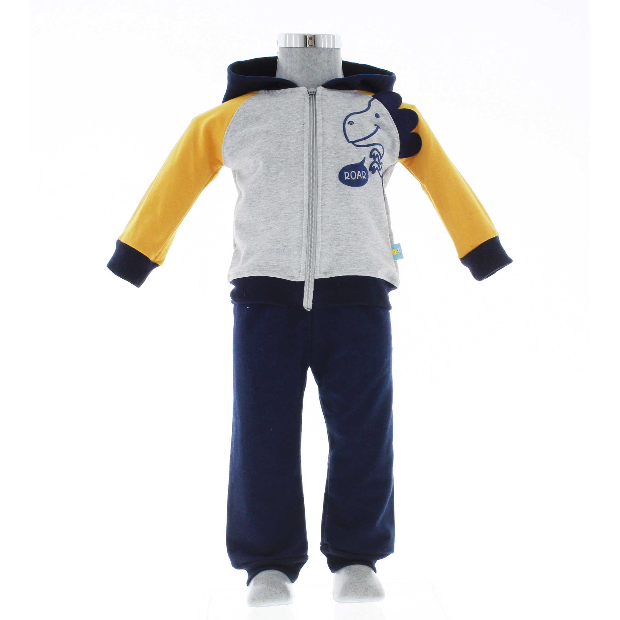 Foto 4 pulgar | Conjunto Para Niño Chicos Olé 3632 Gris Cómodo 2 Piezas