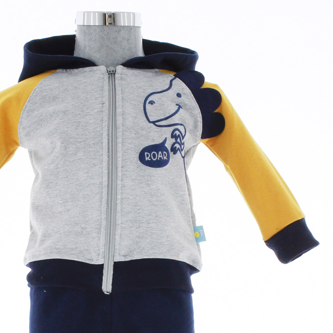 Foto 6 pulgar | Conjunto Para Niño Chicos Olé 3632 Gris Cómodo 2 Piezas