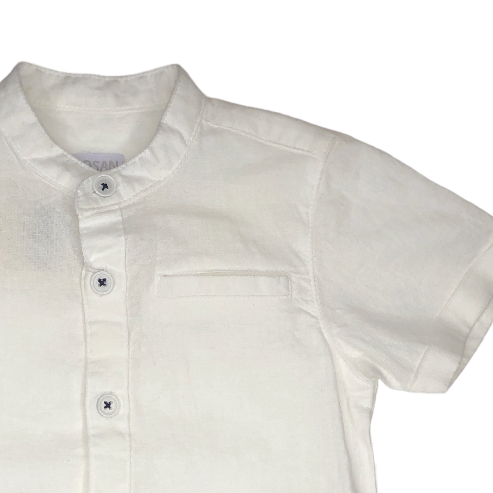 Foto 3 | Camisa Manga Corta Losan color Blanco para Niño