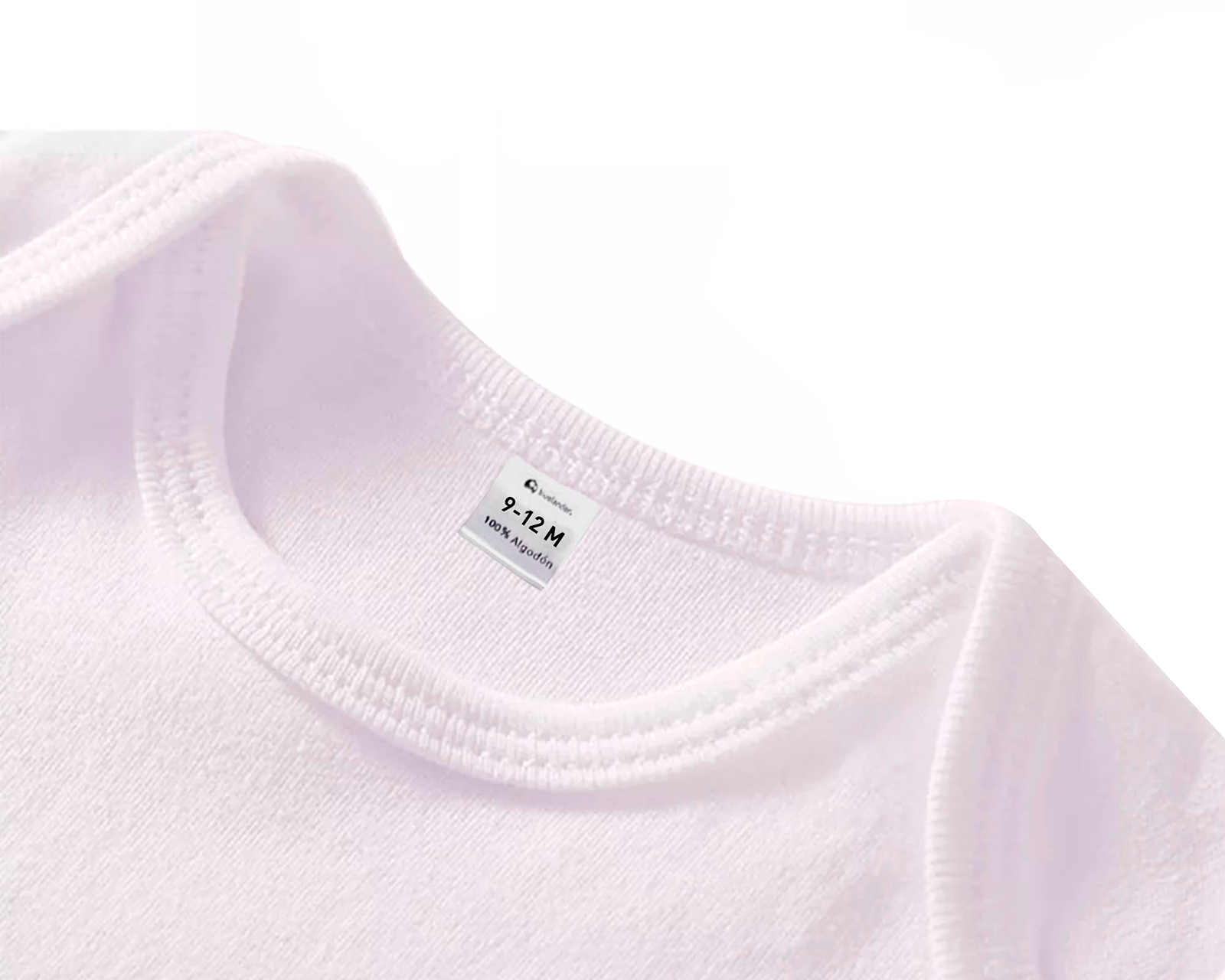 Foto 3 pulgar | Paquete De 6 Camisas Para Bebé 100% Algodón Unisex Blanco 6-9 Meses Bluelander
