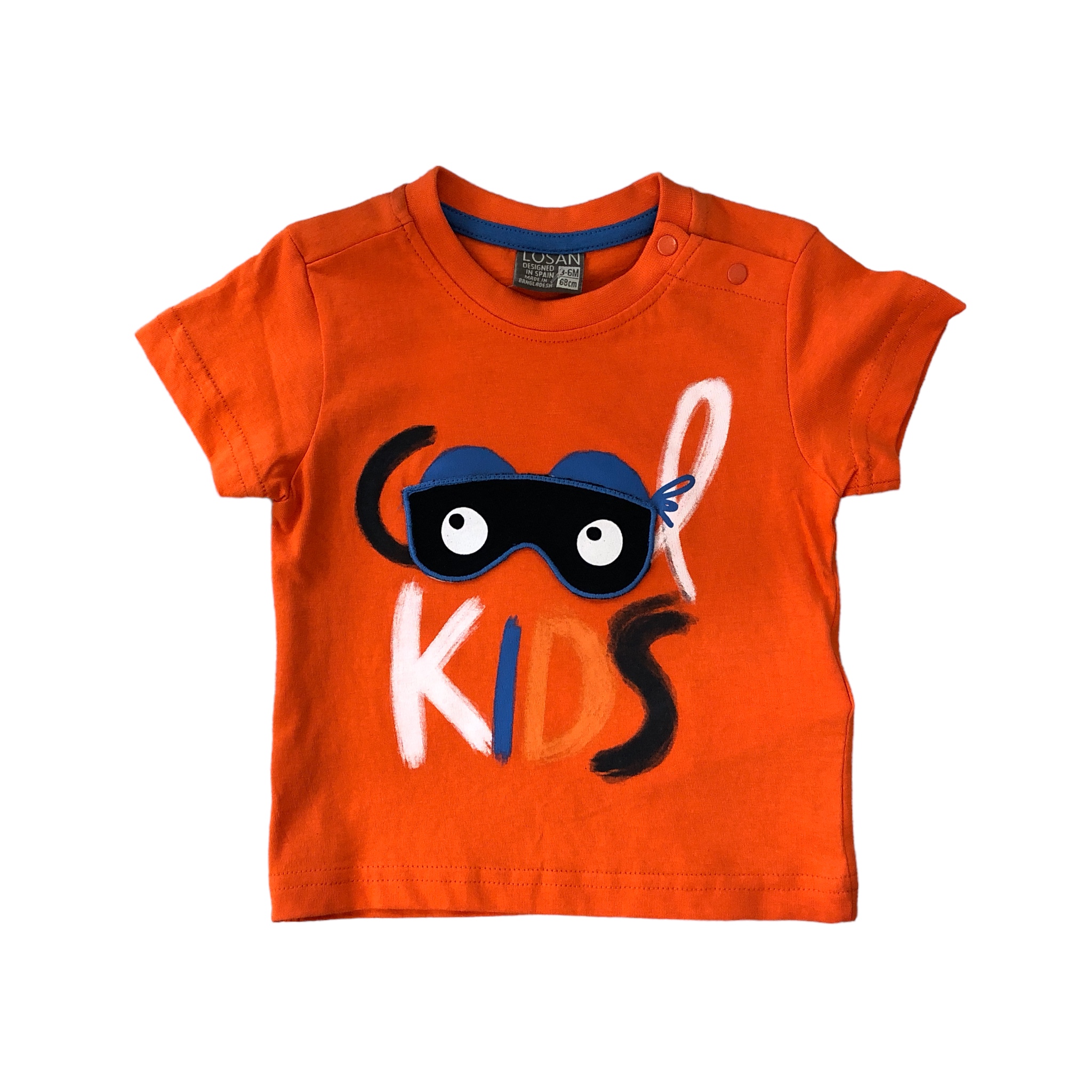 Foto 2 pulgar | Playera Estampado Kids Losan color Anaranjado para Bebé Niño