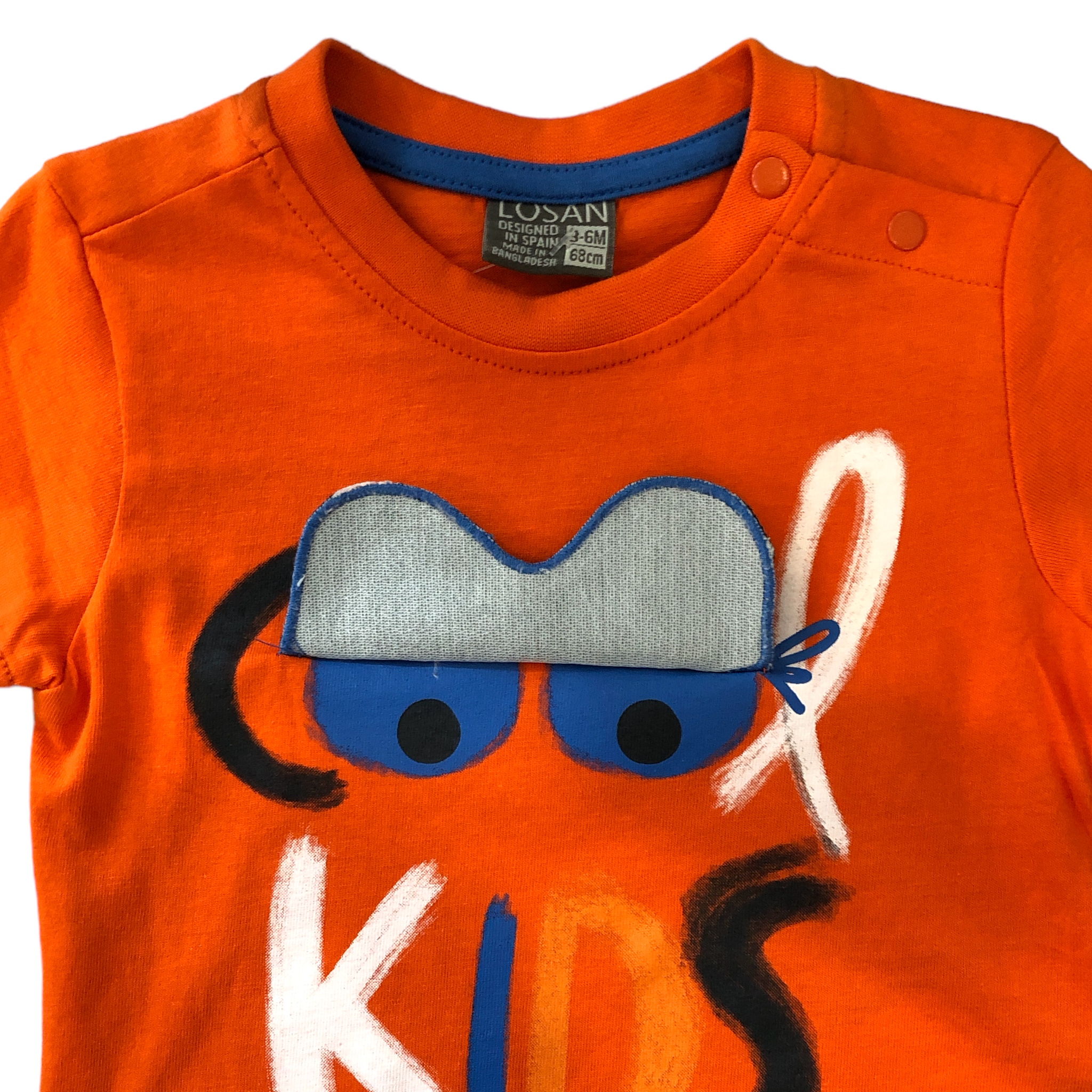 Foto 4 pulgar | Playera Estampado Kids Losan color Anaranjado para Bebé Niño