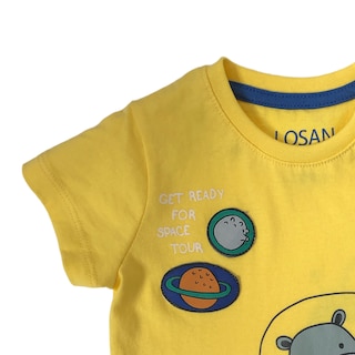 Foto 3 | Playera Losan Get Ready For Space Tour color Amarillo para Niño