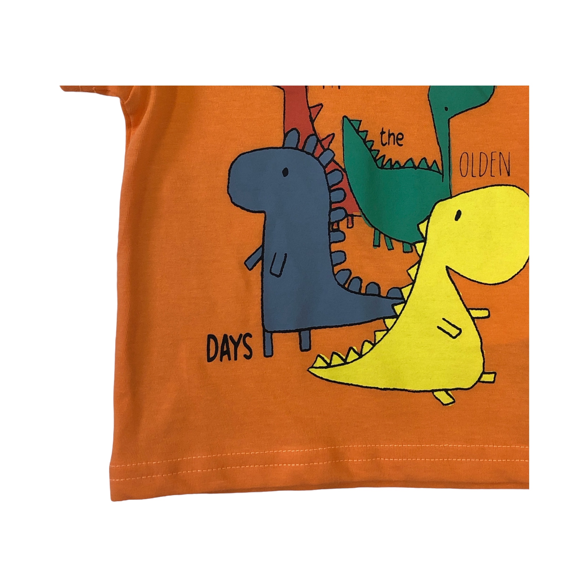 Foto 4 | Playera Dinosaurio In The Olden Days Losan color Naranja para Niño