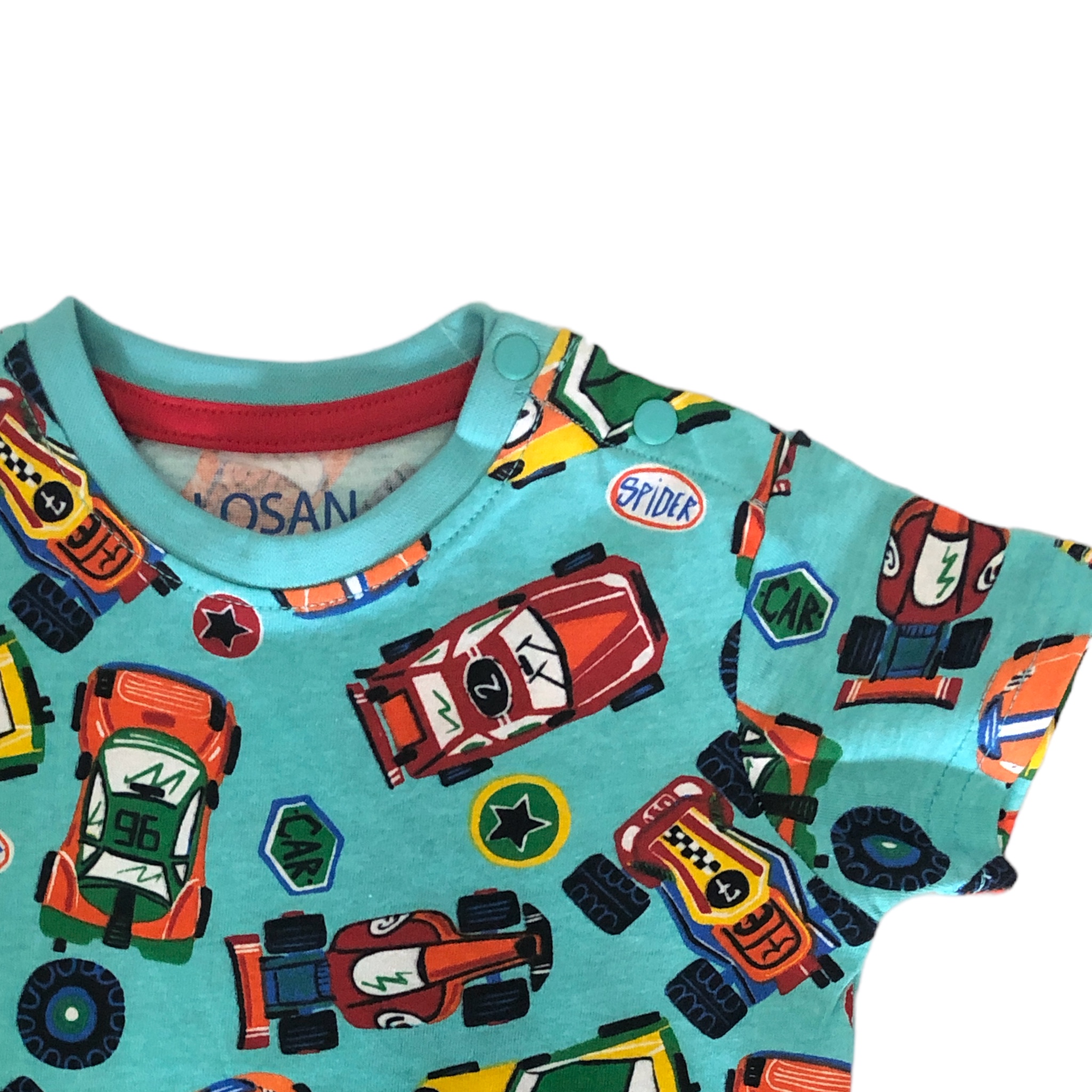 Foto 3 pulgar | Playera Estampado Carritos Losan para Bebé Niño