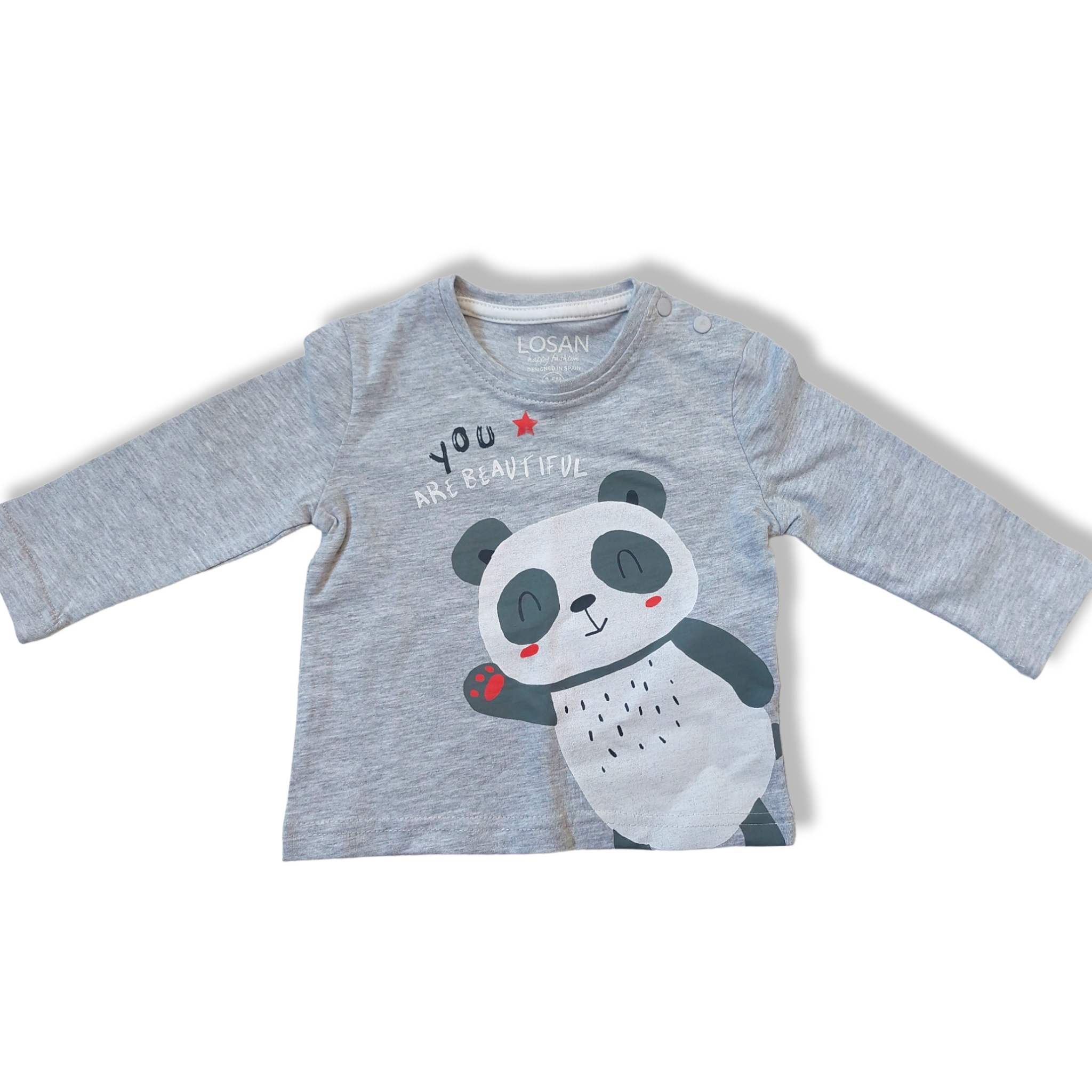 Foto 2 | Playera Losan color Gris para Bebé Niño