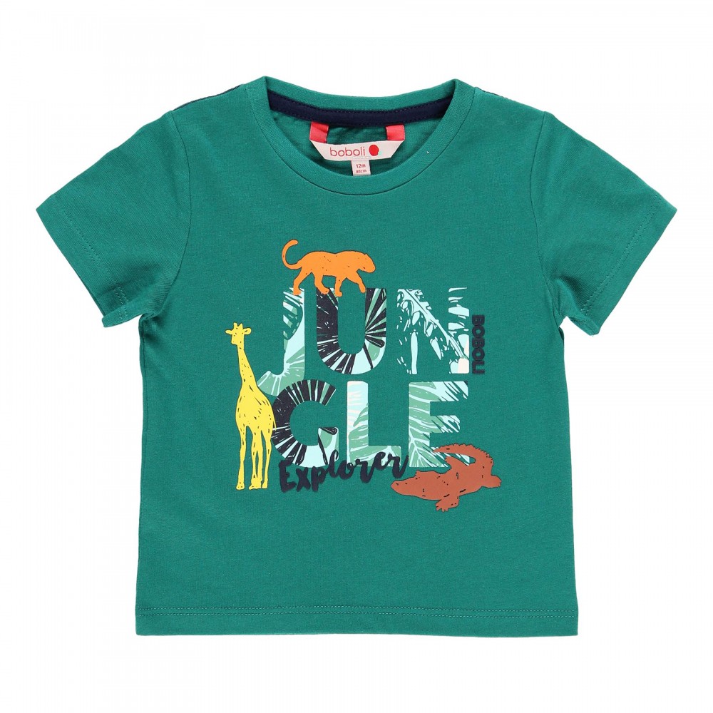 Foto 2 pulgar | Playera Verde Para Bebe Y Niño Jungle Explorer Boboli