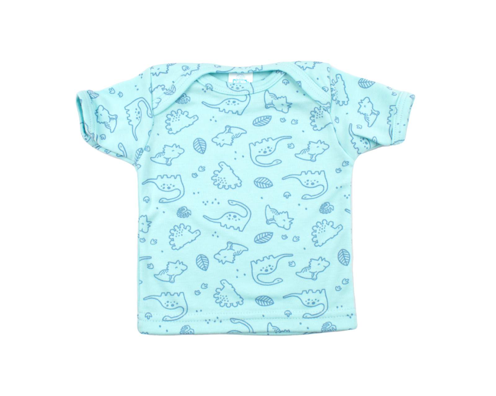 Foto 5 pulgar | Set De Playeras Para Bebé De Manga Corta Baby Mink Bm18m (4 Piezas) Azul