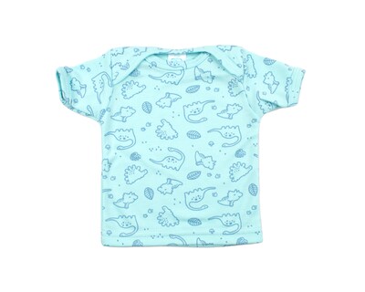 Foto 4 | Set De Playeras Para Bebé De Manga Corta Baby Mink Bm18m (4 Piezas) Azul