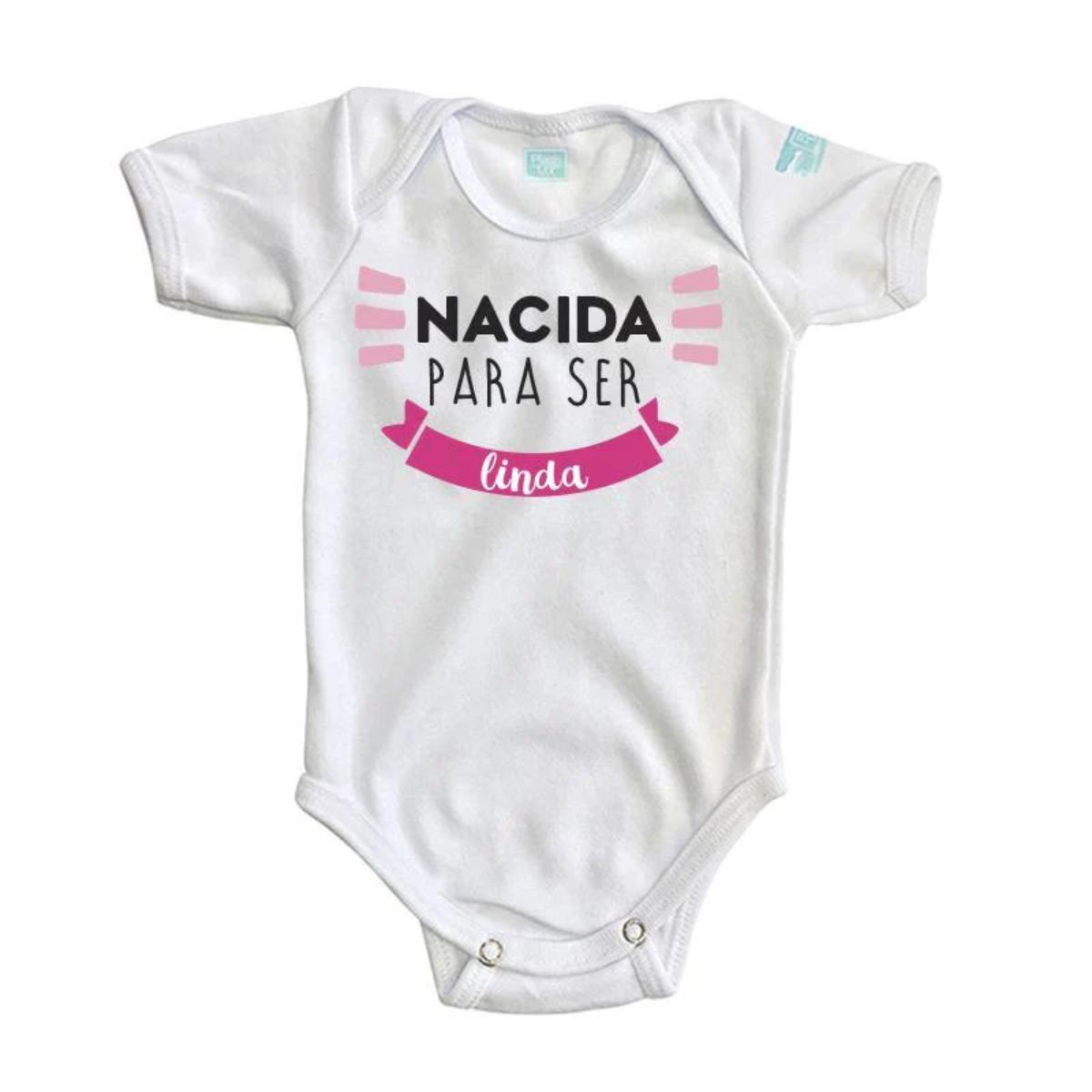 Pañalero Plash Estampado Frases Nacida Para Ser Linda