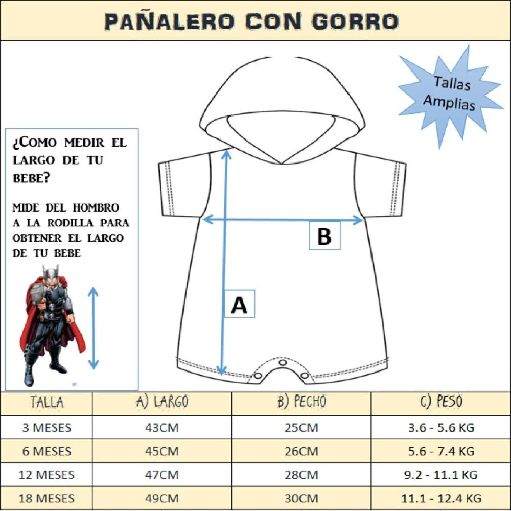 Foto 5 pulgar | Pañalero para Bebe Algodón Marvel Capitán América