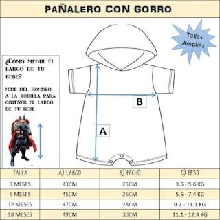 Foto 4 | Pañalero para Bebe Algodón Marvel Capitán América