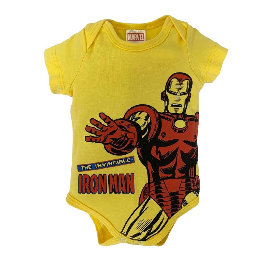 Foto 2 pulgar | Pañalero Algodón Estampado Marvel Ironman color Amarillo