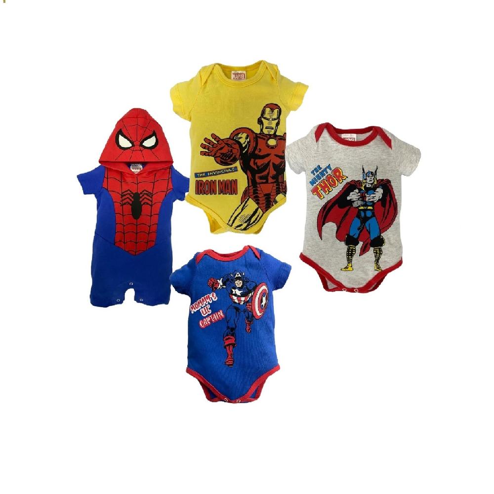 Pañaleros para Bebé  Marvel 4 Piezas