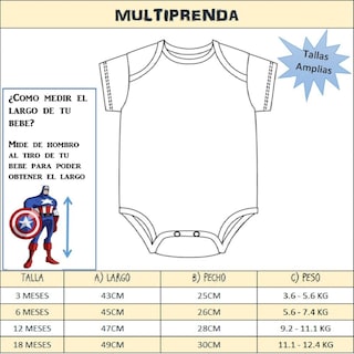 Foto 6 | Pañaleros para Bebé Marvel 4 Piezas